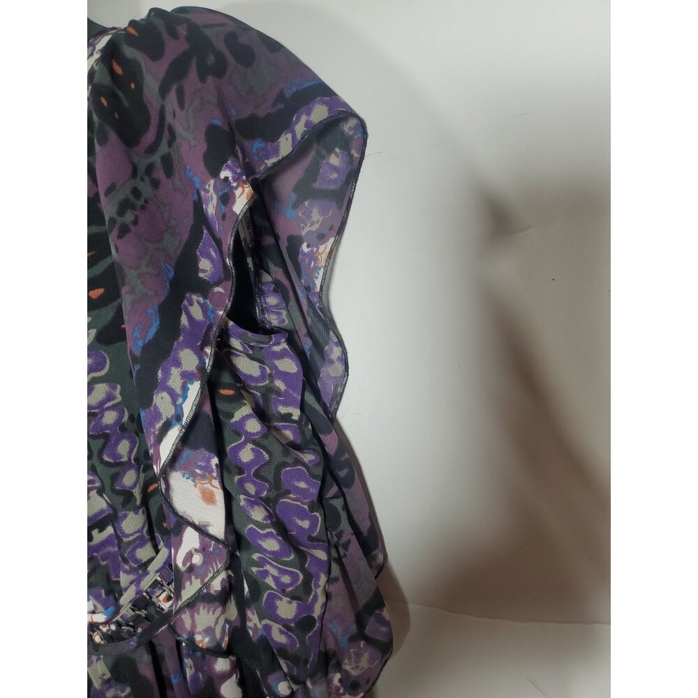Loop Size 18 Abstract Print Ruffled Sheer Cover-U… - image 8